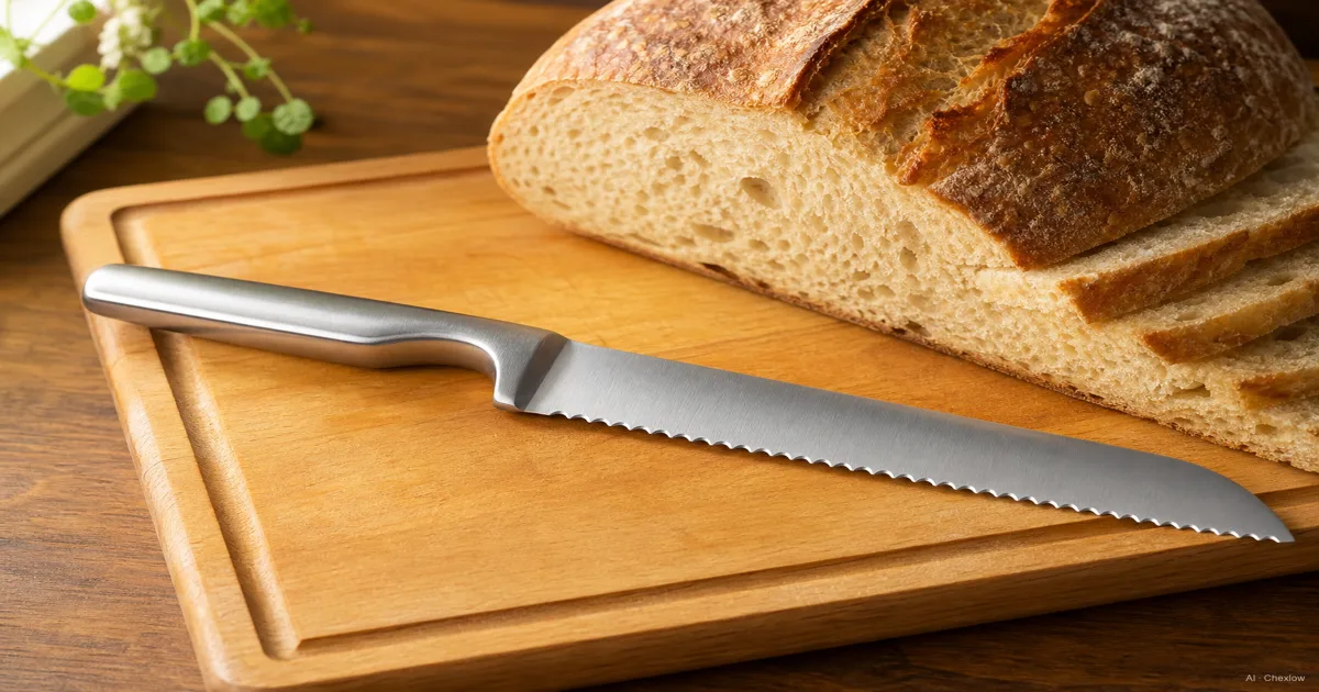 Bread Knife (Serrated Knife) First Buy: What the Teeth Actually Do and How to Pick One — AI illustration